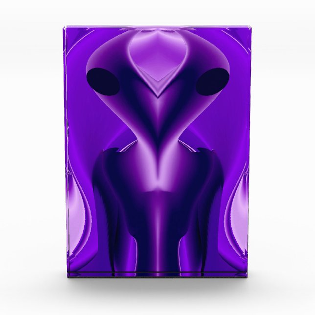 3D Purple Rainbow Dreams , Alien Photo Block (Front)