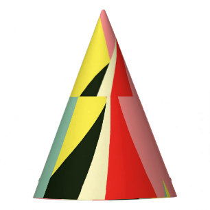 3D Pyramids: Retro Geometric Vintage. Party Hat