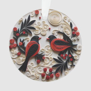 3d Quilled Paper Art Birds Ornament