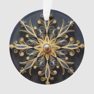 3d Quilling Effect Snowflake Ornament