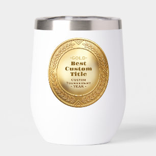3D Realistic Gold Medal Custom Editable Award
