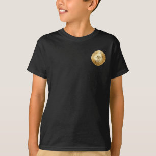 3D Realistic Gold Medal Custom Editable Award T-Shirt