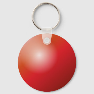 3D Red Ball Keychain