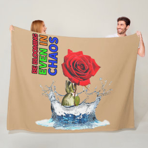 3D RED ROSE Fleece Blanket! Blanket