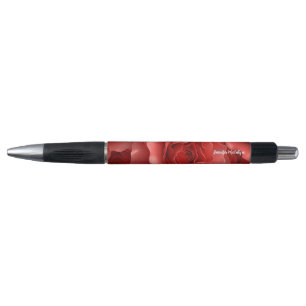 3D Red Roses Seamless Pattern Pen