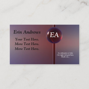 3D Red Ruby Business Card