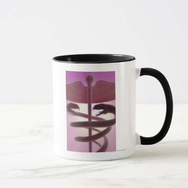 3d rendered medical caduceus mug (Right)