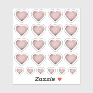 3D Rose Gold Foil Heart Love Wedding Medal