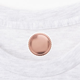 3D Rose Gold Foil Seal Starburst Award Medal