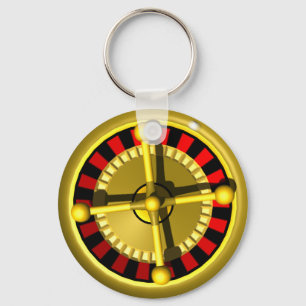 3d roulette wheel keychain
