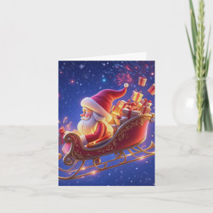 3D Santa Claus Christmas Greeting Card – Festive H
