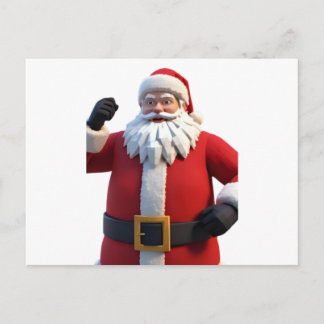 3D Santa Claus Christmas Greeting Card – Festive H