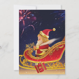 3D Santa Claus Christmas Greeting Card – Festive H