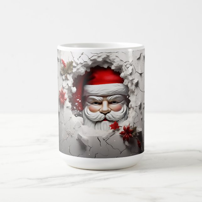 3D Santa Smash Coffee Mug (Center)