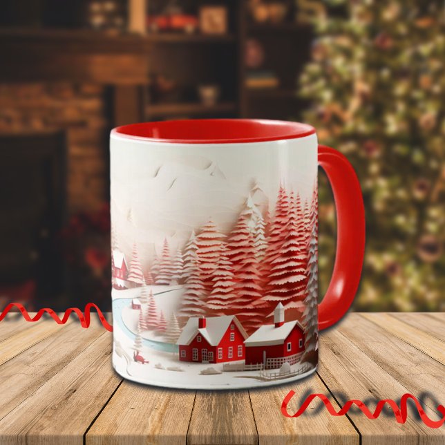 3D Scandinavian Winter Landscape Mug (Creator Uploaded)