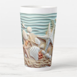 3D Seashells Beach Mugs and Cups