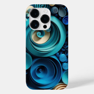 3D Shades of Blue Case-Mate iPhone 14 Pro Case
