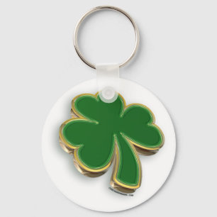 3D Shamrock Keychain