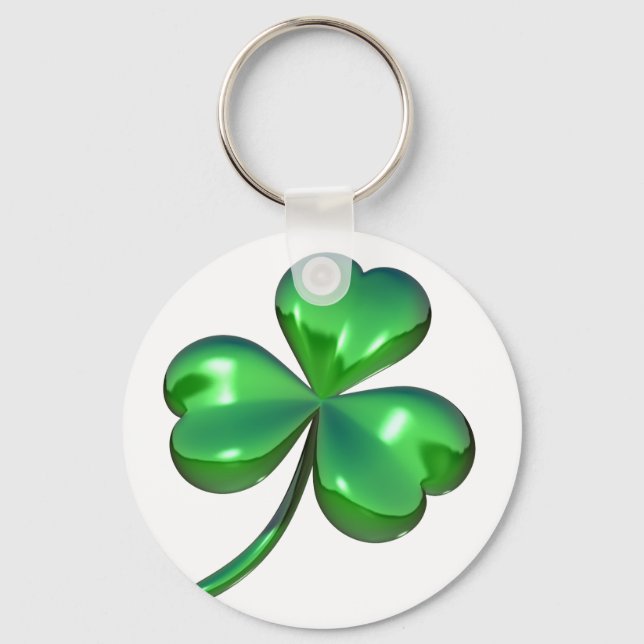 3D Shamrock Keychain (Front)