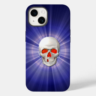 3D Skull - Angel of Death with Fire Eyes Case-Mate iPhone 14 Case