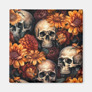 3D Skull Art Magnet