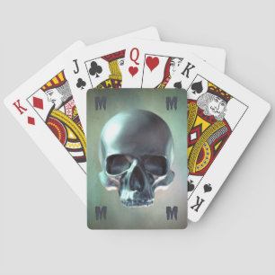 3D skull render Playing Cards