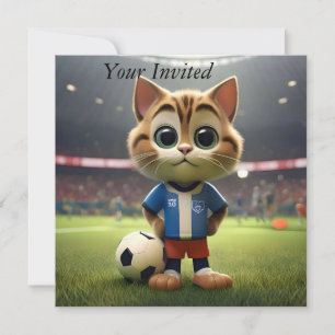 3D Soccer Cat, Invitation