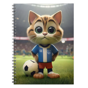 3D Soccer Cat, Notebook