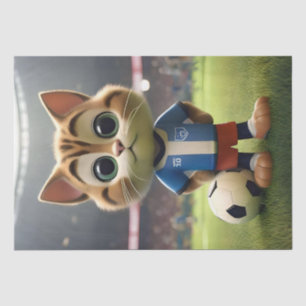 3D Soccer Cat, Tissue Paper