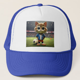 3D Soccer Cat, Trucker Hat