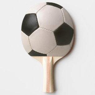 3D Soccerball Black White Football Ping Pong Paddle