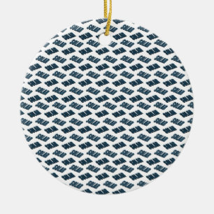 3d solar panel pattern. ceramic ornament
