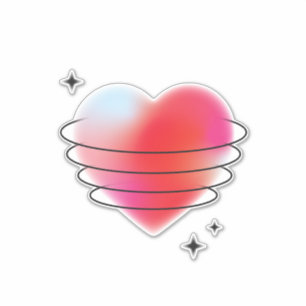 3d space hitech red valentine heart love