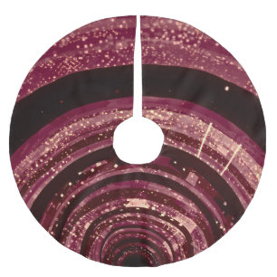 3D space, sci-fi background. Brushed Polyester Tree Skirt
