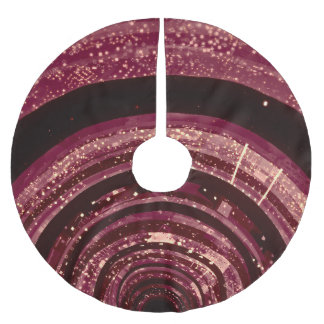 3D space, sci-fi background. Brushed Polyester Tree Skirt