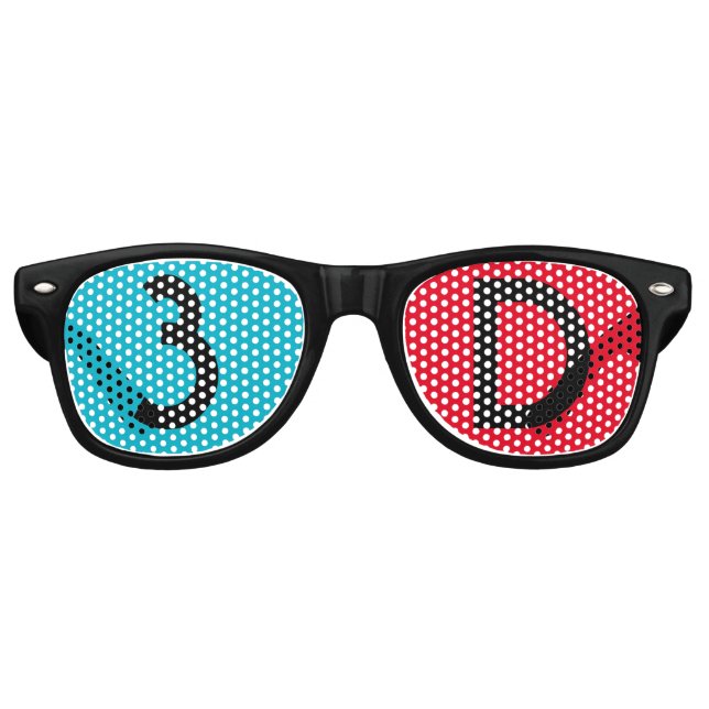 3D spectacle wind Retro Sunglasses (Front)