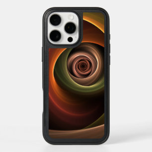 3D Spiral Abstract Warm Colours Modern Fractal Art