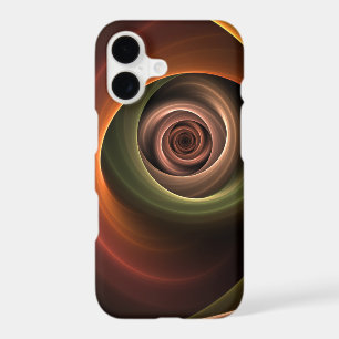 3D Spiral Abstract Warm Colours Modern Fractal Art