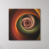3D Spiral Abstract Warm Colours Modern Fractal Art