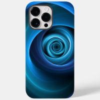 3D Spiral Blue Colours Modern Abstract Fractal Art