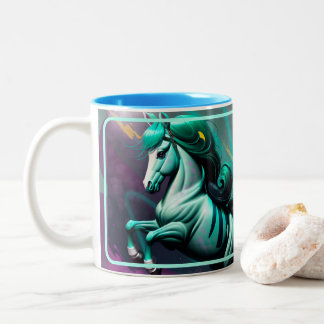 3D Spirit Pony 24 Two-Tone Coffee Mug