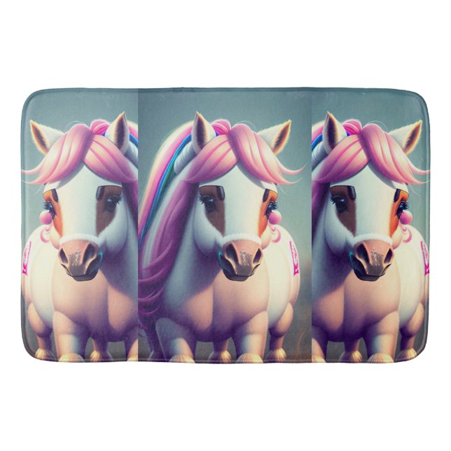 3D Spirit Pony 2 Bath Mat (Front)