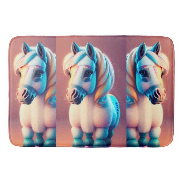 3D Spirit Pony 3 Bath Mat (Front)