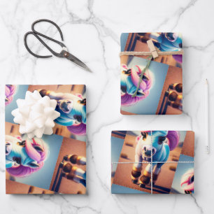 3D Spirit Pony 4 Wrapping Paper Sheet