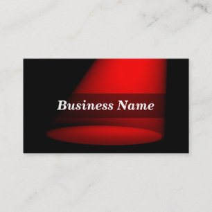 3D Spotlight (Red) Business Card