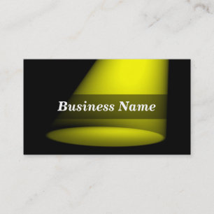 3D Spotlight (Yellow) Business Card