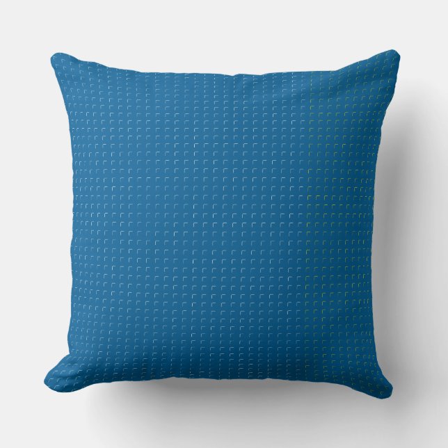 3D Square Almofada Throw Pillow (Front)