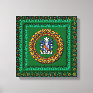 3D Stradling Crest on canvas by Krystyna Print