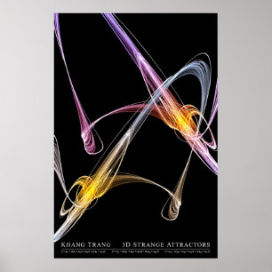 3D Strange Attractors (Series 1 of 2) Poster
