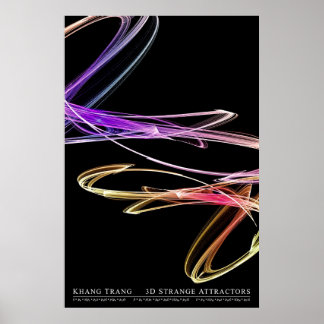 3D Strange Attractors (Series 2 of 2) Poster